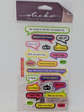 Sticko Classic Stickers Speech Bubble Pack - Multicolor